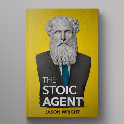 Philosophy design with the title 'The Stoic Agent Book Cover'