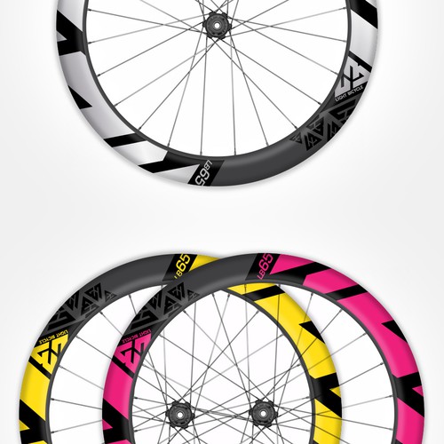 Contrast design with the title 'Carbon bicycle rim design'