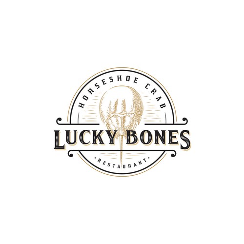 Font brand with the title 'Logo concept for traditional restaurant'