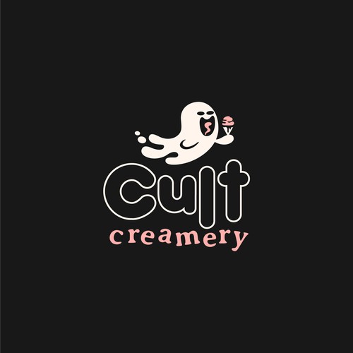 Pastry design with the title 'Cult Creamery'