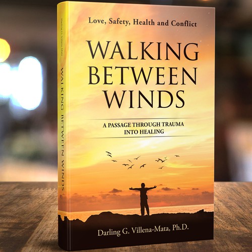 Art book cover with the title 'Walking Between Winds'