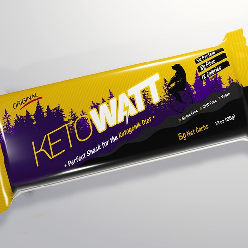 Energy packaging with the title 'ketogenik diet bar'