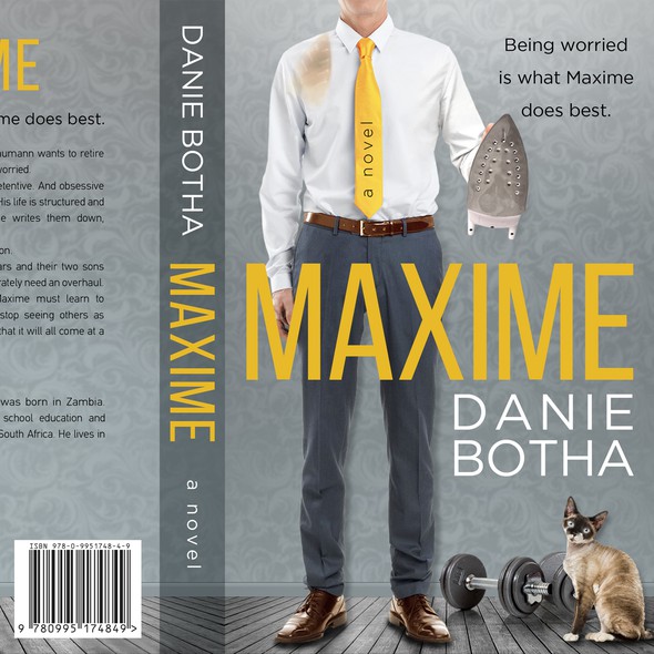Comedy book cover with the title 'Maxime - Fiction'