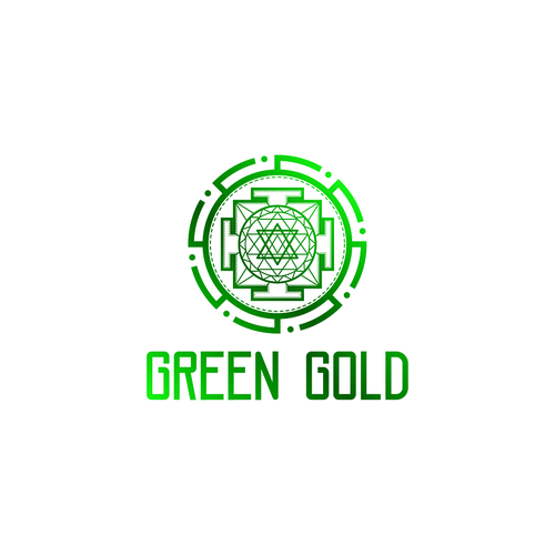 Cannabis leaf logo with the title 'Green Gold'
