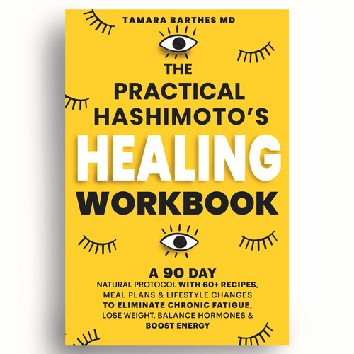 Experimental design with the title 'Healing Workbook Cover Design'