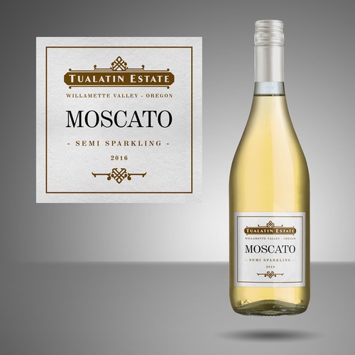 Simple label with the title 'Wine bottle label'