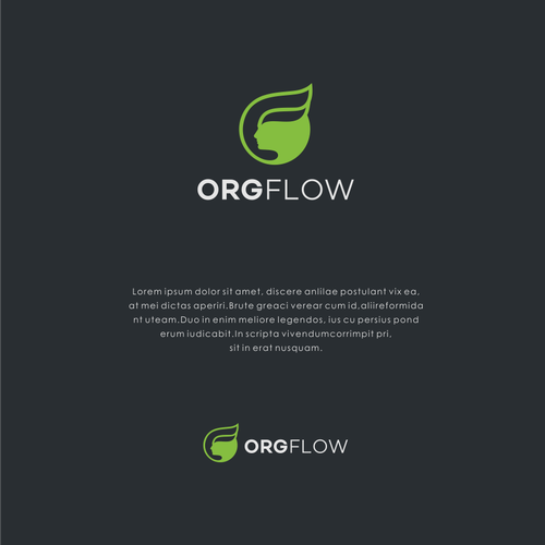 Unique brand with the title 'OrgFlow'