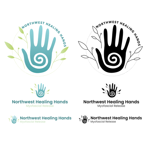 Chief logo with the title 'Holistic Healing Hand Logo For Massage Therapy'
