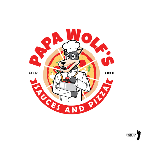 Cook design with the title 'Italian food products logo design'