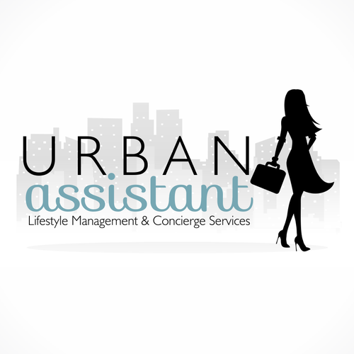 Skyline design with the title 'Create the next logo for Urban Assistant'