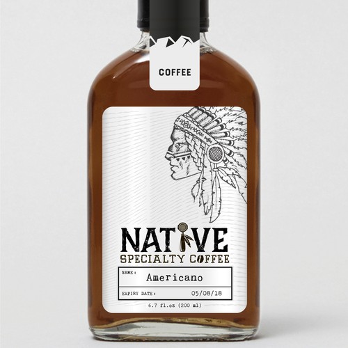 Black and white label with the title 'A sticker for a beautiful creative package'