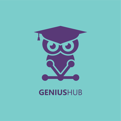 Hub design with the title 'Simple clean logo for educational purpose'