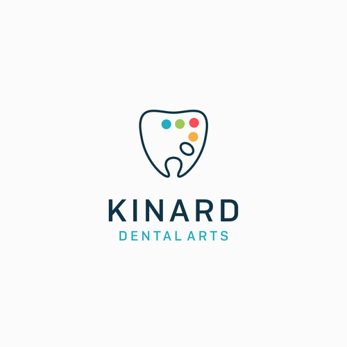 Dental logo with the title 'Logo concept for Kinard dental arts'