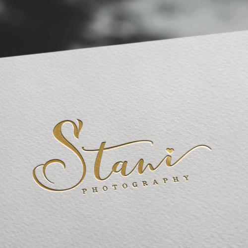 Watercolor logo with the title 'logo for photography business'