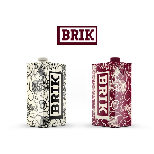 Wine packaging with the title 'Package design for boxed wine'