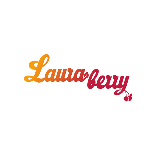 Original brand with the title 'Laura Berry Logo Design'