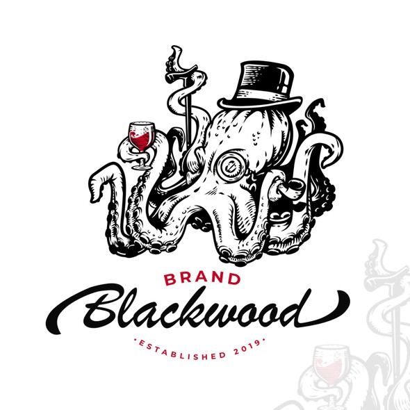 Monocle design with the title 'Brand Blackwood'