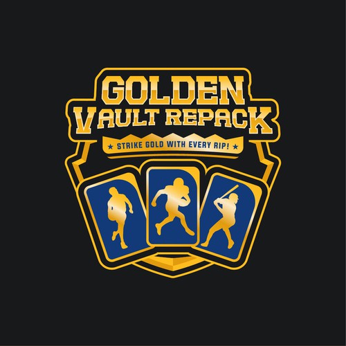 Sports apparel logo with the title 'Sports Card Repack Brand'