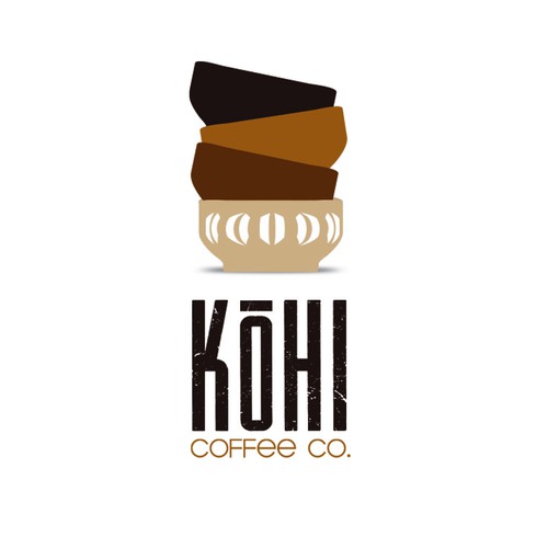 Neutral logo with the title 'Kohi Coffee Co.'