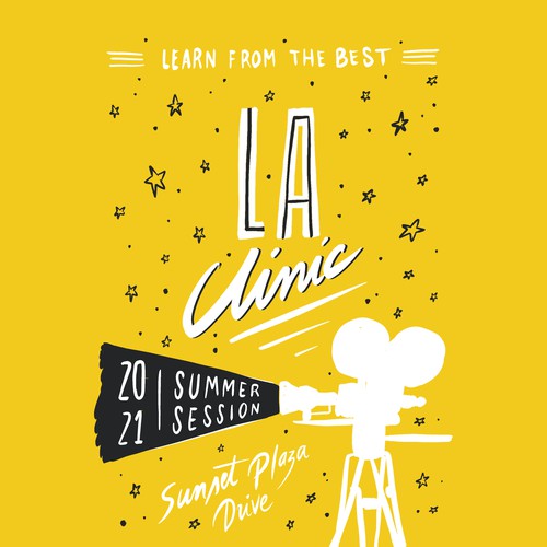 Star t-shirt with the title 'LA Clinic'