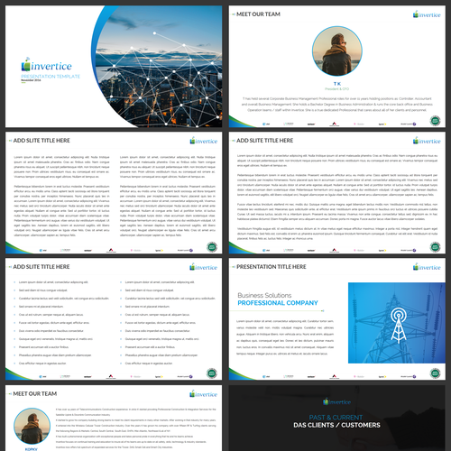 Engineering design with the title 'Powerpoint Presentation for Invertice'