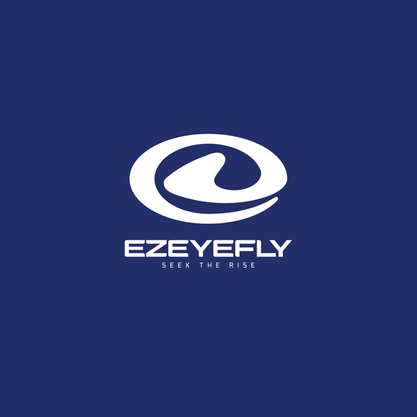 Rise logo with the title 'Dynamic letter mark concept logo for EZEYEFLY'