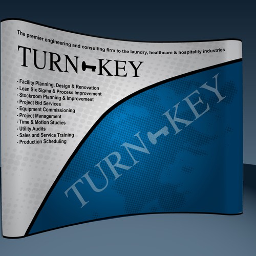 Trade show design with the title 'Trade Show Booth Design for Engineering Firm'