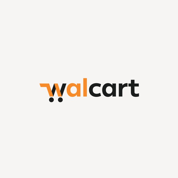 Trolley logo with the title 'Walcart Logo'