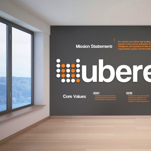 Wall design with the title 'Uberether Wall'