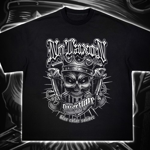 Streetwear t-shirt with the title 'The King'