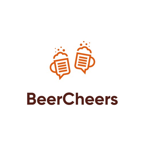 Chat design with the title 'Logo for BeerCheers'