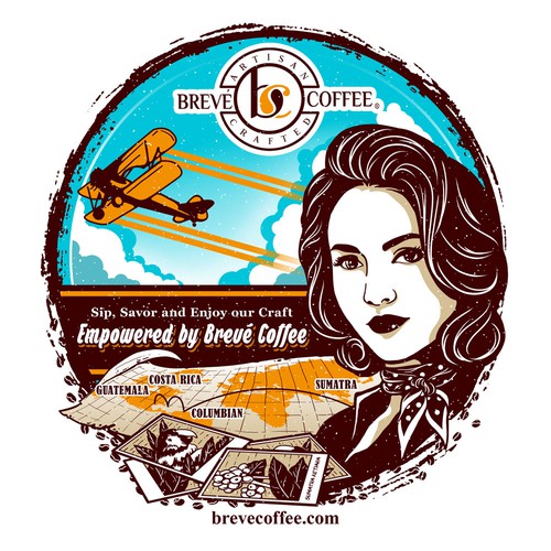 Coffee t-shirt with the title 'Brave Coffee Girl'
