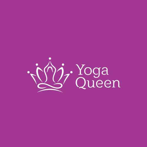 Queen logo with the title 'Yoga Queen'