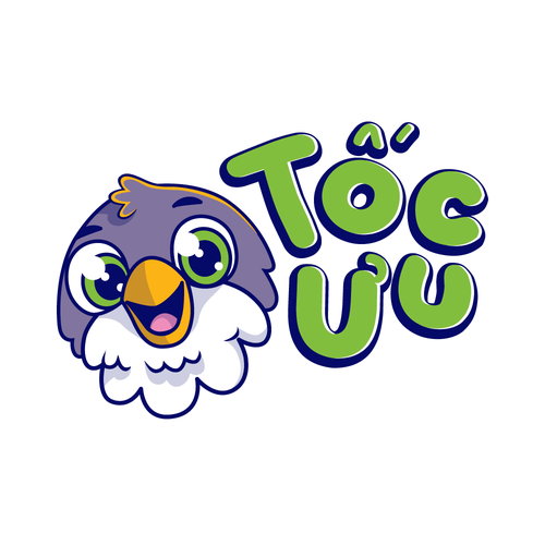 Design with the title 'Cute, lovely, and young Peregrine falcon mascot with big eyes. More poses needed in 1-1 project'