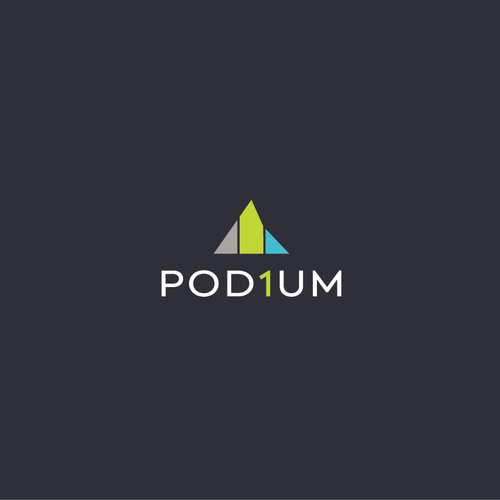 Elevation logo with the title 'Pod1um Logo'