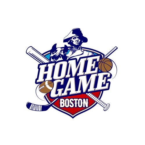 Boston logo with the title 'Home Game Boston'