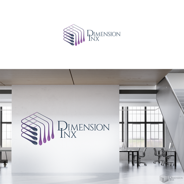 3d printing logo with the title 'logo for dimension inx'