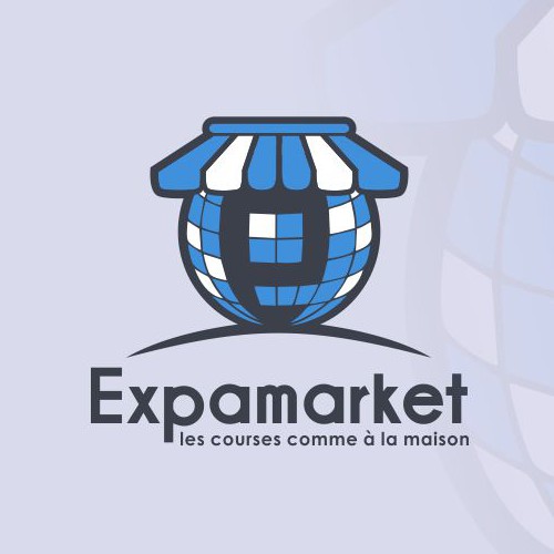 Marketplace logo with the title 'logo for global market'