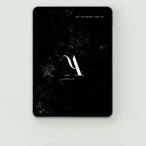 Charcoal design with the title 'Lucy Anderson, the charcoal artist. Amsterdam, The Netherlands'