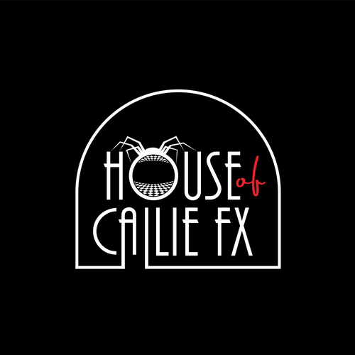 Horror logo with the title 'Special Effects Makeup Artist Logo with Tim Burton's Artstyle'