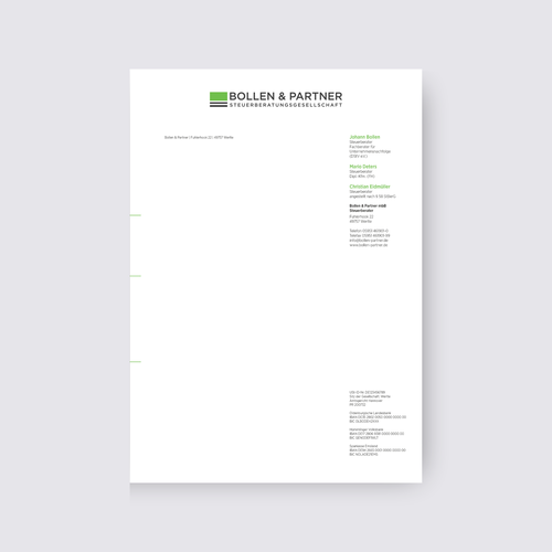 Letter design with the title 'Letterhead Design'