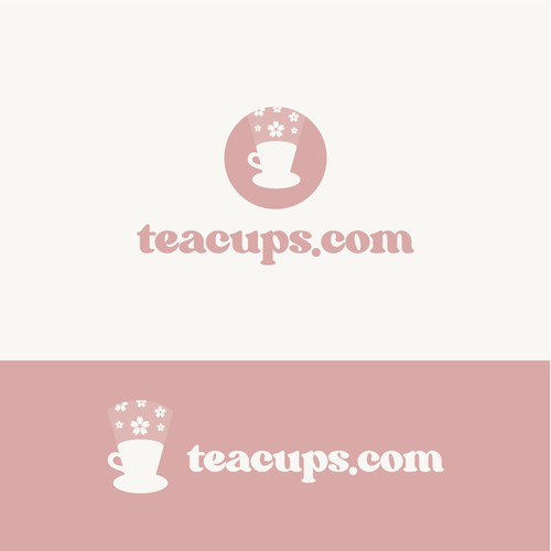 Teacup design with the title 'Logo for a tea store'