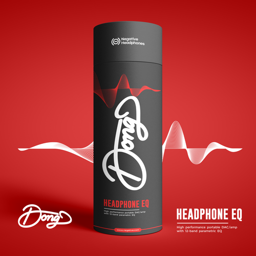 Cardboard design with the title 'Headphone Cardboard TUBE PACKAGING '