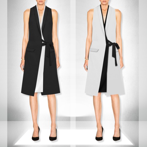 Dress design with the title 'Work Dress design'