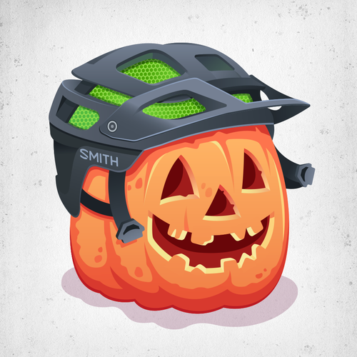 Adobe Illustrator artwork with the title 'Halloween Illustration'