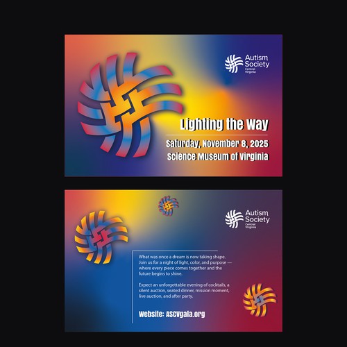 Full-color design with the title 'Gala Invitation'