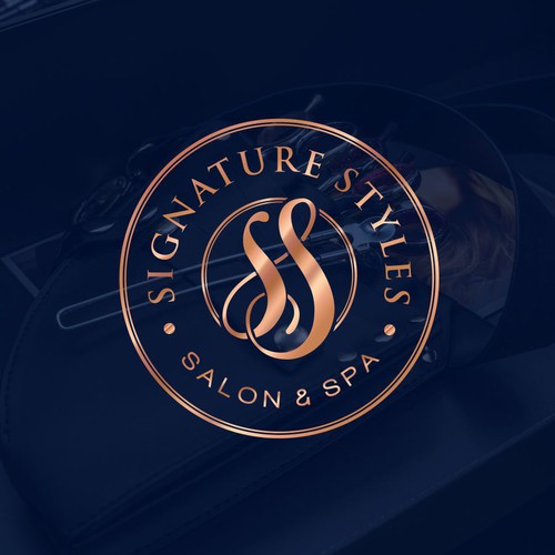 Salon design with the title 'Bold logo concept for salon'