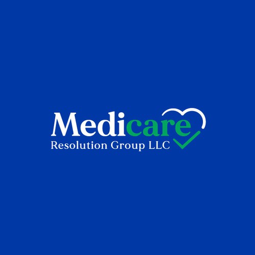 Check mark logo with the title 'Logo design for Medicare Resolution Group LLC'