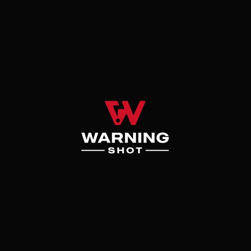 Lightning bolt logo with the title 'Warning Shot Logo'