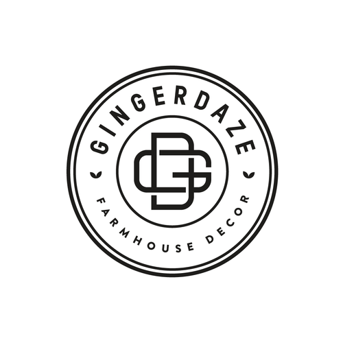 Home decor logo with the title 'Gingerdaze'